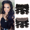 WYF Brazilian Body Wave Virgin Hair 4 Bundles with Frontal 100 Unprocessed Human Hair