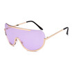 SHAUNA Oversize Women Half Frame Sunglasses Fashion Integrated Gradient Tinted Lens Men Goggle Glasses