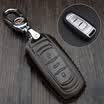 Cheda Pinjili Key Bag New Emgrand Leather Key Set Bo Yue Dihao GS Vision SUV X1 Emgrand GL Borui EV Panda King Kong Car Keychain Smart Three Button Brown