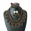 Handmade African Wedding Beads Jewelry Set For Women Mix Color Indian Bridal Statement Necklace Nnigerian Costume Jewelry Set