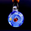 Galaxy Pendant Star Necklace Glass planet gift