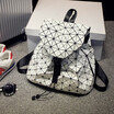 Fashion 2018 New Folding Rubiks Cube Womens Backpack Travel Rucksack Japanese Womens Laser Geometric Bag