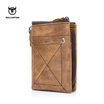 BULL CAPTAIN Genuine Cowhide Men Wallet Short Coin Purse Small Vintage Wallet Brand High Quality Designer New Short Wallet 013