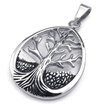 Hpolw Mens&Womens Fashion Most Popular Celtic Knot Life Tree Silver Stainless Steel Jewelry Pendant Necklace18-26 inch Chain