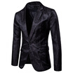 Mens Fashion Printed Slim Fit Suit