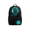 Unisex Noctilucent Backpack Luminous Cartoon Casual School Bags Teenagers Student Rucksack with USB Charger