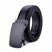 XHtang Mens Belt Genuine Leather Automatic Buckle belt For Waistband Ratchet Strap Black Leather Belt Designer Belt For Jeans Gift
