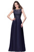 Evening A-line Prom Dress Long Bridesmaid Party Gown Women Chiffon Lace Dresses