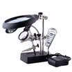 MG16129-C Soldadura lupa 5 LED Auxiliar Clip lupa 3 In1 Soldadura mano Soldador Hierro Soporte Holder Station