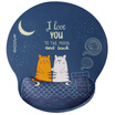 Should be cool EXCO two dogs to send mouse pad wrist classic ergonomic thickening business home office wrist pad cloth wrist support anti-skid mouse pad MSP016