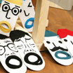 1 Pair New Lovely Fashion Cartoon Ship Sox Socks Couples Socks Christmas Gift