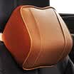 Wufu Jinniu car headrest space memory cotton breathable leather top layer leather driving office neck pillow elegant black