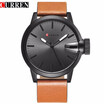 CURREN luxury top brand new fashion black quartz mens watch leather strap montre homme Wrist Sports Military Army Relogio 8208