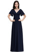 New V-neck A-line Long Evening Party Dress Pageant Prom Bridesmaid Gown Mother Of The Bride Gown