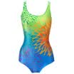 YINGFA YINGFA YINGFA new digital printing high-grade triangle swimwear Y1376-1 green blue tan fight M Y1376-1 green blue orange fight color