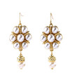 Aiyaya Fashion Jewelry Simulted Pearl Snowflake Cross Pendant Earrings High Quality New Arrival