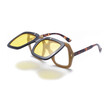 SHAUNA Oversize Folding Punk Styles Women Square Sunglasses Popular Double Lens Men Shades UV400