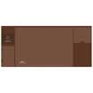 Guangbo GuangBo large multi-functional storage table mat Korean waterproof insulation keyboard pad office office supplies brown NC2892