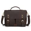 Auténtico Caballo Loco Maletín de Cuero de Los Hombres Bolso de Hombro Bolso de Cuero de Vaca Bolso de Crossbody Tote Business Casual Hombre Bolsas de Viaje