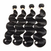 Body Wave 4 Bundles Lot Peruvian Virgin Human Hair Weave Bundles Body Wave Natural Black 8-28 inch HCDIVA Hair Products