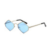 SHAUNA Trending Diamond Sharp Women Candy Colors Sunglasses Stainless Steel Frame Fashion Men Clear Red Lens Glasses UV400