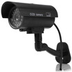 Small Dummy Camera CCTV Sticker Surveillance 90 Degree Rotating with Flashing Red LED Light Small size with sun shield