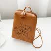 2018 Nuevo Bolso de Mano de Cuero de Vaca Pequeño Bolso de Hombro Doble Bolso de Mujer Teléfono Móvil Cambio de Regalo Solo Bolso Oblicuo de Hombro