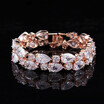Aiyaya Royal Design SparShine Bracelets&Bangles New Design Colorful AAA Zircon Bracelet 18K Rose Gold Plated Women