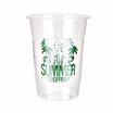 OTOR 34oz Clear Plastic Cups Fruit Salad Water Cup with Lids Disposable Tumblers Outdoor Travel Birthday Party Supply 500pcs