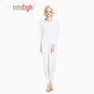 INTERIGHT Qiuyi Qiuku 50S long-staple cotton spandex super soft warm female round neck suit ingenuity to create Jingshu cotton craft white M