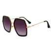 SHAUNA Oversize Double Colors Frame Women Square Sunglasses Fashion Pearl Effect Ladies Gradient Lens Shades UV400
