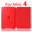 Case for iPad Mini 4 3 2 1 Case PU Leather Silicone Soft Back Trifold Stand Auto SleepWake up Smart Cover for iPad Mini 2 Case