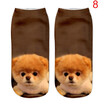 3D Cartoon Animal Dog Printed Socks For Men Women Cute Unisex Ankle Socks