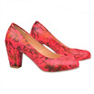 IDIFU Womens Elegant Floral Print Round Toe Low Cut Wide Width Work Shoes Block Heel Pumps IDIFU Womens Elegant Floral Print Round Toe Low Cut Wide Width Work Shoes Block Heel Pumps