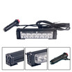 Car 6led medium network warning light highlight car flash strobe light 12V open road warning light