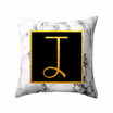 Modern Pillowcases 4545 Gold Alphabet Word Letter White Marble Pattern Pillow Case Super Soft Throw Sofa Bed Cushion Cover Protec