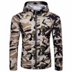 Mens camouflage hooded tops sunproof casual jacket