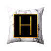 Modern Pillowcases 4545 Gold Alphabet Word Letter White Marble Pattern Pillow Case Super Soft Throw Sofa Bed Cushion Cover Protec