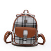 2018 Ladies Pu Leather Casual Shoulder Bag Trend Plaid Fashion Travel Small Backpack Korean Womens Bag Mochila