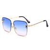 SHAUNA 2018 Spring Summer Styles Bee Decoration Oversize Women Square Sunglasses Trending Ladies Gradient Lens Shades UV400