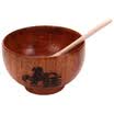 Jade Wooden Bowl Zodiac Chicken Sculpture Bowl Rice Bowl Children&39s Adult Creative Bowl Japanese Style Bowl JC-W1896