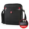 Cross badge chest mens casual sports shoulder Messenger bag small backpack multi-function mobile phone bag bag black