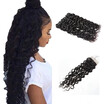 Ishow Hair 7A Unprocessed Brazilian Water Wave Virgin Hair 3 Bundles With Baby Hair With Closure Brazilian Virgin Hair