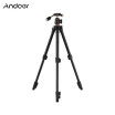 Andoer Q160S Portable Aluminum Alloy Camera Video Tripod Lightweight Travel 3 Section Tripod Flip Buckle Design with 1 4" Screw Mo