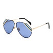 SHAUNA Fashion Double Colors Lens Women Pilot Sunglasses Popular Men Clear Green Lens Goggle Glasses UV400