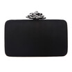 Fawziya Crystal Rose Cocktail Purses For Women Burgundy Velvet Clutch