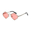 SHAUNA Trending Diamond Sharp Women Candy Colors Sunglasses Stainless Steel Frame Fashion Men Clear Red Lens Glasses UV400