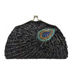 Fawziya Peacock Clutch Sequins Kiss Lock Womens Evening Handbag