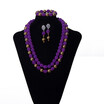 Variety Multi-color Womens Jewelry Bridal African Beads Jewelry Set Nigerian Wedding Necklace Earring Bracelet Set Free Shipping