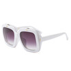 SHAUNA Folding Punk Styles Women Square Sunglasses Clamshell Sharp Trending Men Yellow Lens Shades UV400